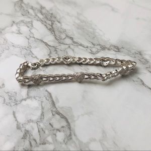SILVER HEART BRACELET